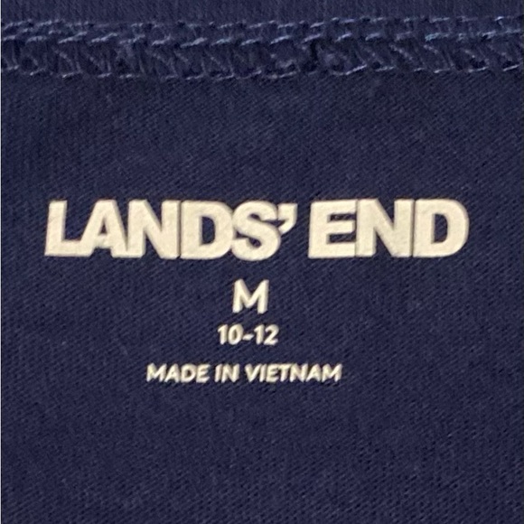 LANDS END NAVY SHIFT DRESS/BEACH COVER UP - Picture 2 of 2